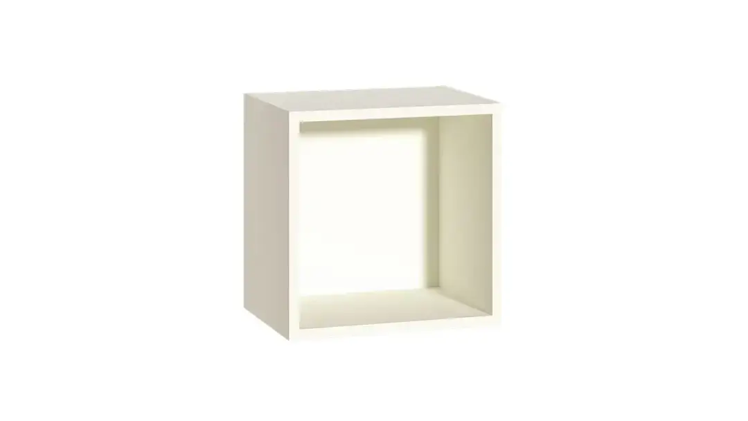 Полка куб навесная Bruno, Белый фото - 1 - большое изображение