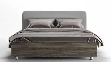 Мягкая кровать Bliss Ice, цвет Венге на высоких ножках с прямым изголовьем Askona фотография товара - 5 - превью